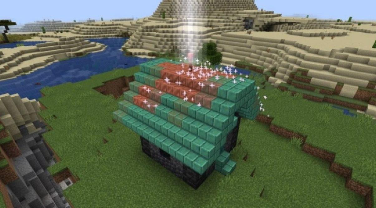Minecraft 洞穴與懸崖第一階段6月8日登場 六角恐龍紫水晶與避雷針
