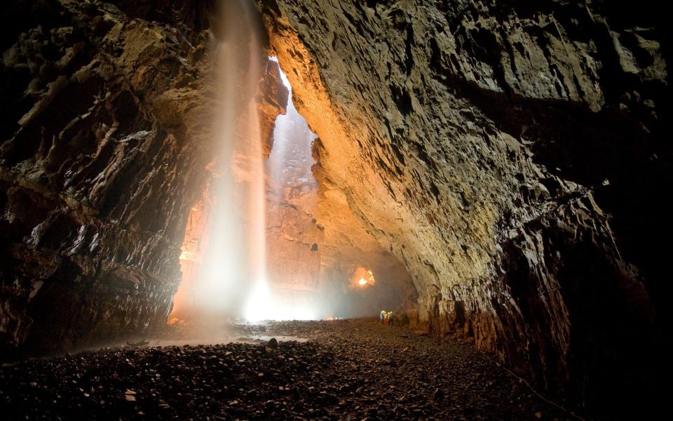 Gaping Gill natural waterfall