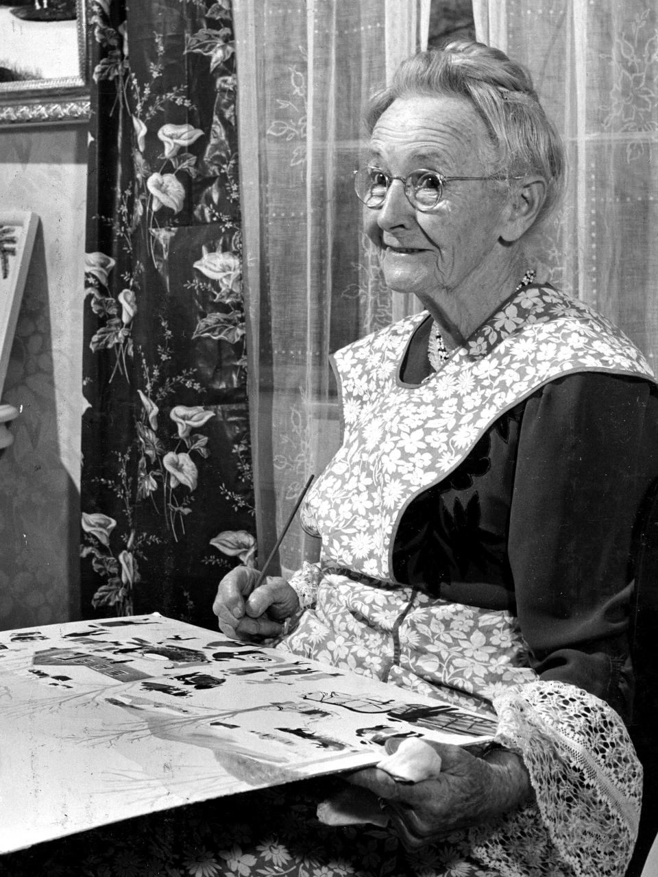 <p>Anna Mary Robertson Moses was a prolific folk artist who never painted anything until she was 78, hence her nickname "Grandma Moses." She won awards, graced magazine covers, appeared on television shows, and had a documentary made about her life. Today, her work hangs in museums around the world. </p>