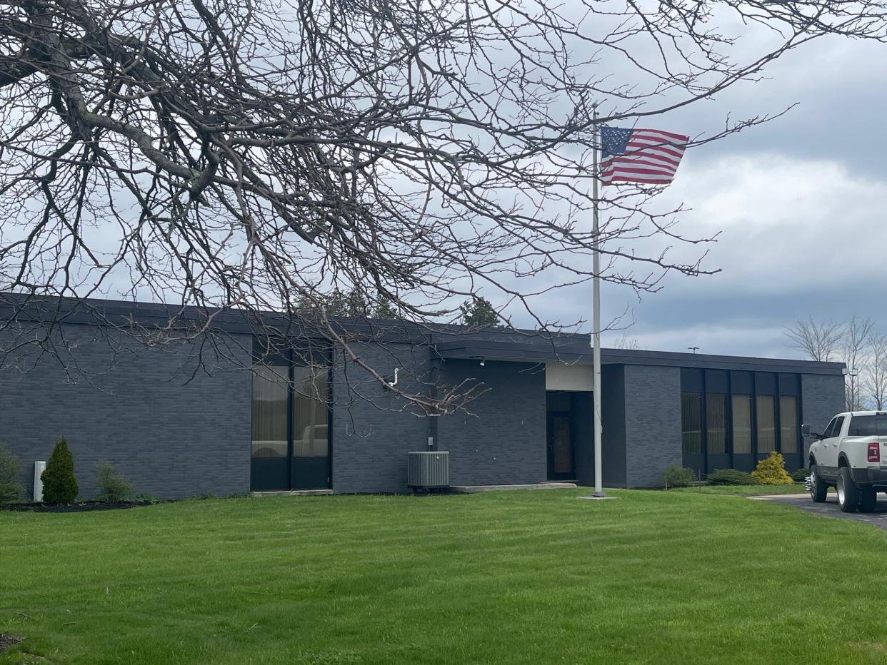 The front entrance of CriLon Corp., a heavy highway construction company based in Somerset, PA.