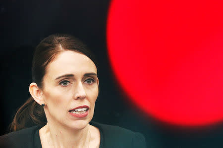 New Zealand's Prime Minister Jacinda Ardern attends a news conference after meeting with first responders who were at the scene of the Christchurch mosque shooting, in Christchurch, New Zealand March 20, 2019. REUTERS/Edgar Su