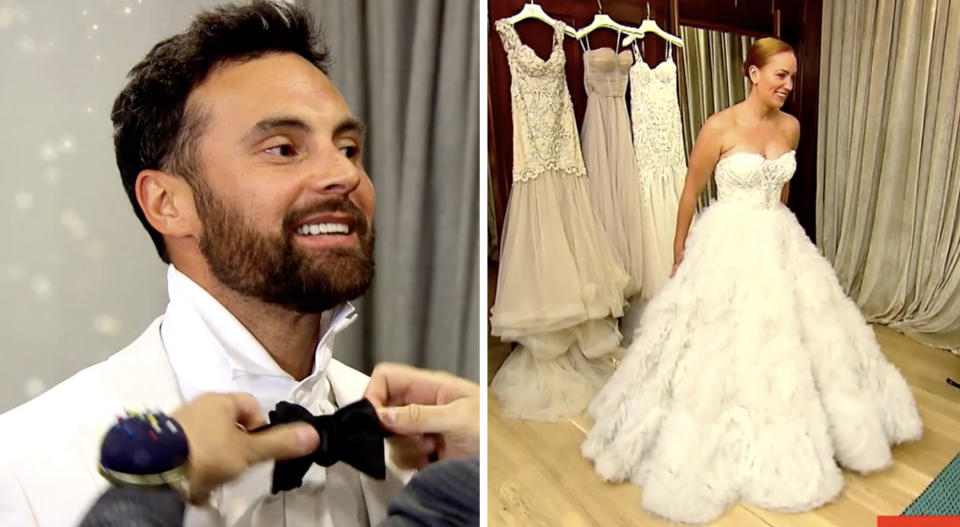 MAFS' Cam and Jules on wedding day