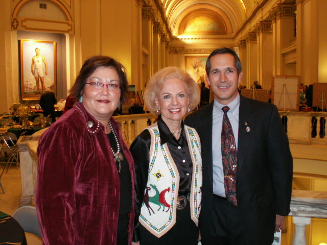 Image of Betty Price with Connie Yellowman and John Herrington