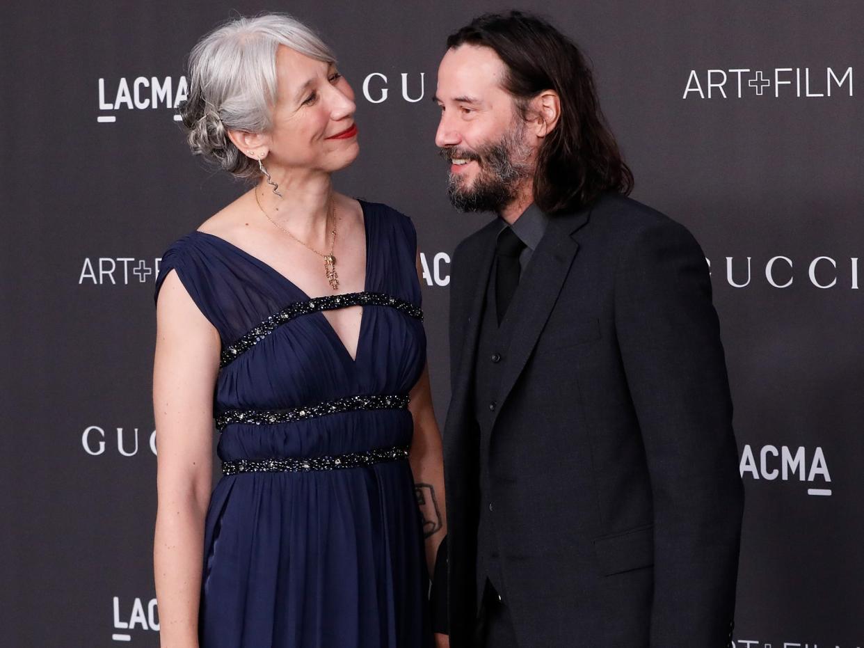 Keanu Reeves with girlfriend Alexandra Grant at LACMA Art + Film Gala