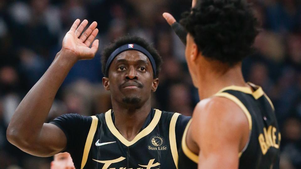 Raptors' Scottie Barnes and Pascal Siakam are starting to find their chemistry on the court. (Getty)