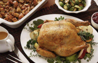 <p>It’s clear there is no such thing as too many roast chicken recipes. This one is as simple as it gets. </p> <p><a href="https://www.thedailymeal.com/recipes/butter-herb-roast-chicken-recipe?referrer=yahoo&category=beauty_food&include_utm=1&utm_medium=referral&utm_source=yahoo&utm_campaign=feed" rel="nofollow noopener" target="_blank" data-ylk="slk:For the Butter Herb Roast Chicken recipe, click here.;elm:context_link;itc:0;sec:content-canvas" class="link ">For the Butter Herb Roast Chicken recipe, click here.</a> </p>