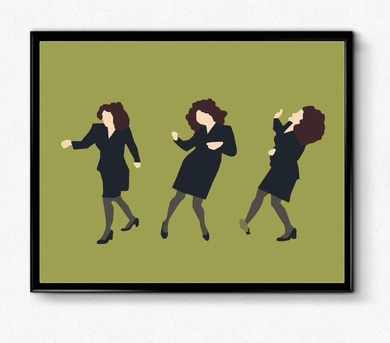 seinfeld elaine dancing poster