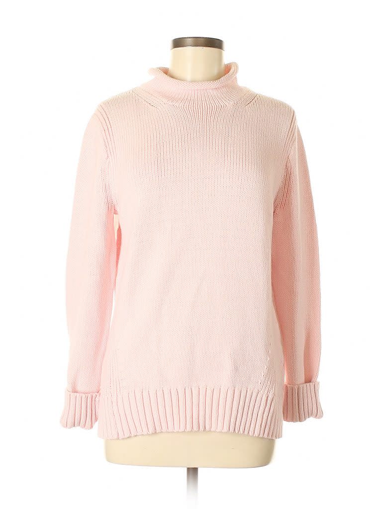 Credit: <a href="https://go.skimresources.com?id=76112X1604401&xs=1&url=https%3A%2F%2Fwww.thredup.com%2Fproduct%2Fwomen-cotton-jcrew-pink-pullover-sweater%2F116611431%3Fquery_id%3D604061506690949120%26result_id%3D604061620843110400%26suggestion_id%3D604061458410348568&xcust=sweldon" rel="noopener" target="_blank" data-ylk="slk:thredUP;elm:context_link;itc:0;sec:content-canvas" class="link ">thredUP</a>