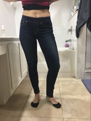 And a pair of pull-on Levi's jeans with all the comfort of leggings