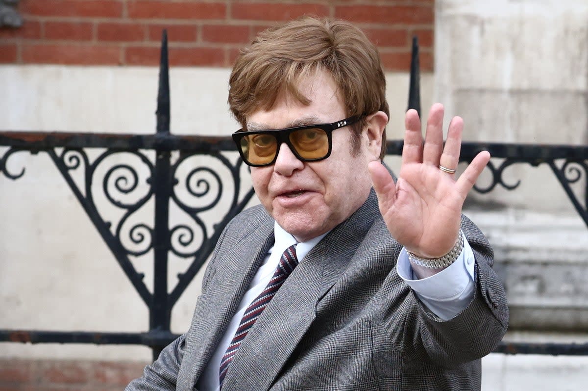 Elton John is part of the group bringing claims against Associated News (Reuters)