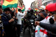 Protest against Bolivia's President Evo Morales in La Paz