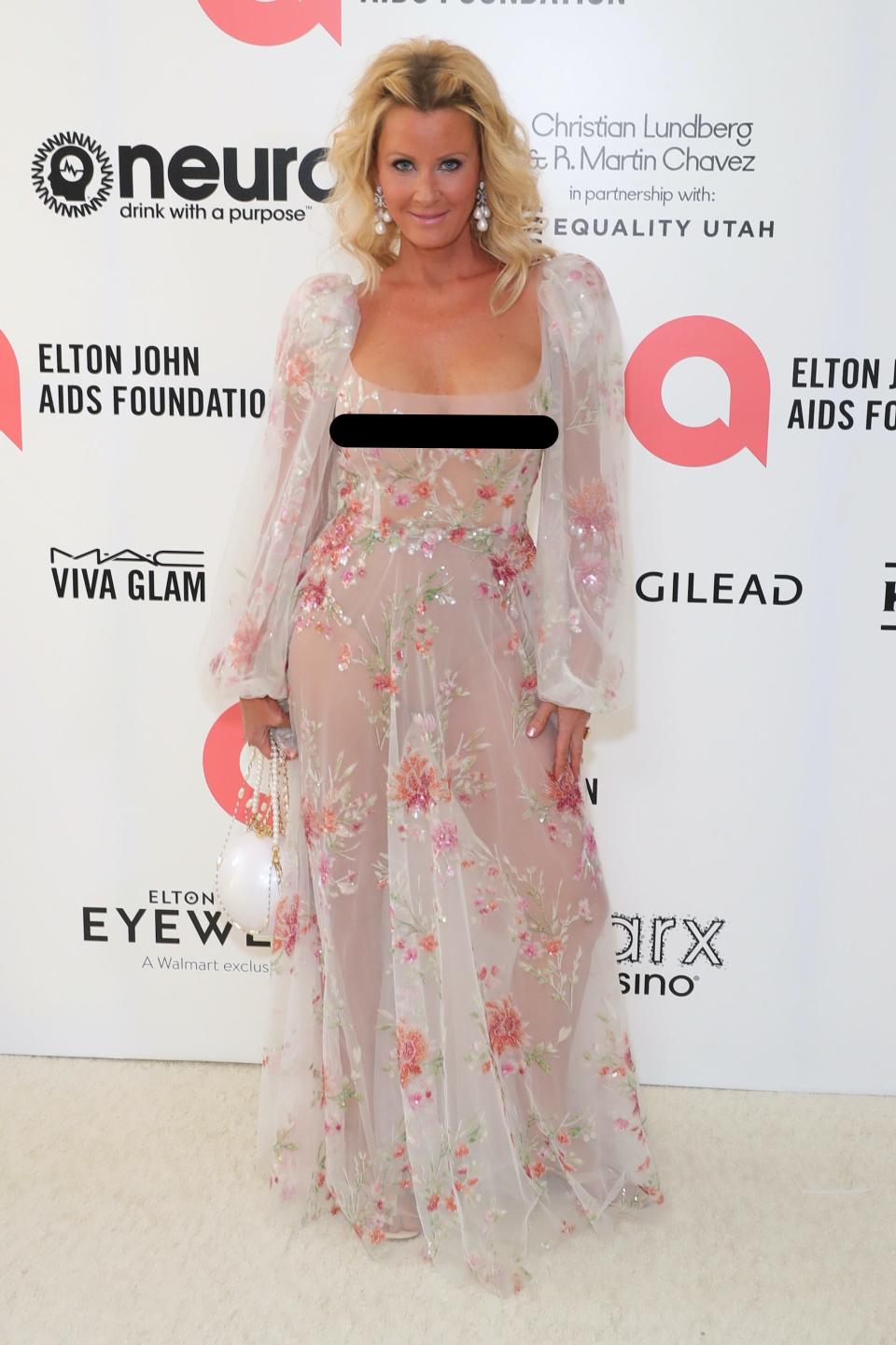 Sandra Lee at the 2022 Elton John AIDS Foundation's Academy Awards Viewing Party.