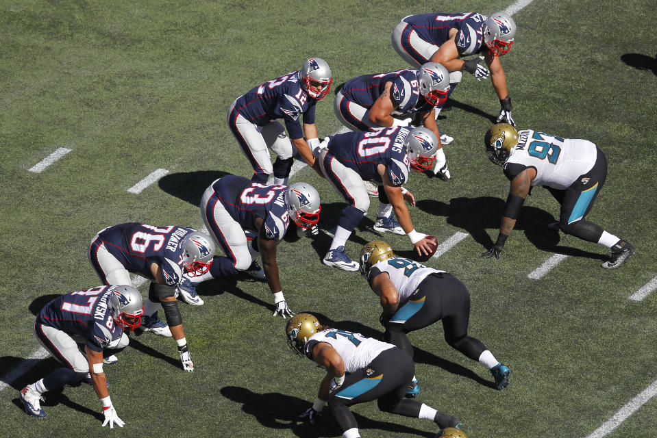 Patriots offensive line