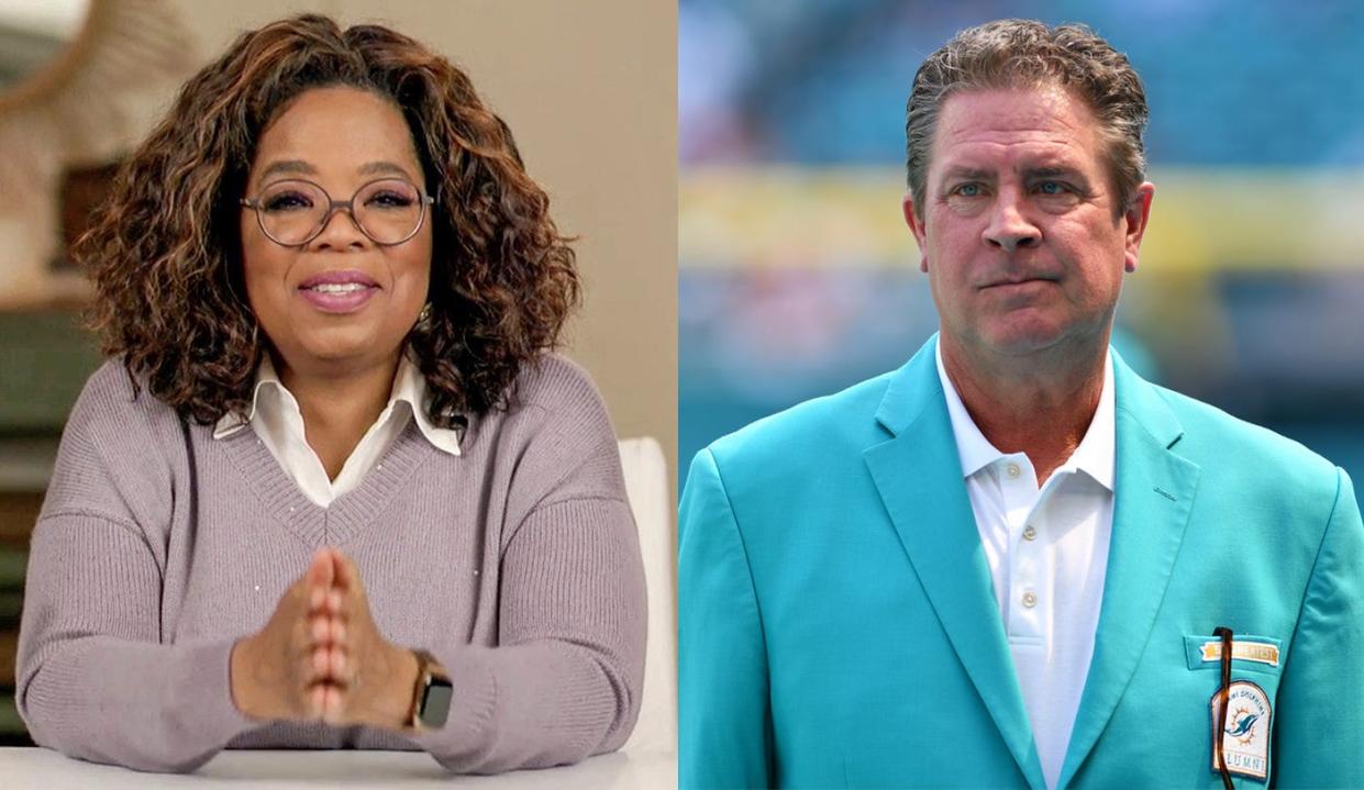 Oprah Winfrey and Dan Marino are both paid spokespersons for different popular eating plans that promote weight loss.