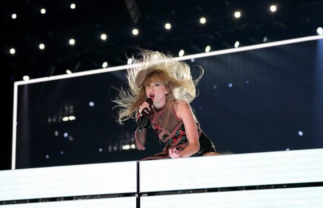 Taylor Swift Swallowed A Bug On Stage During Her Most Recent Eras Tour  Performance