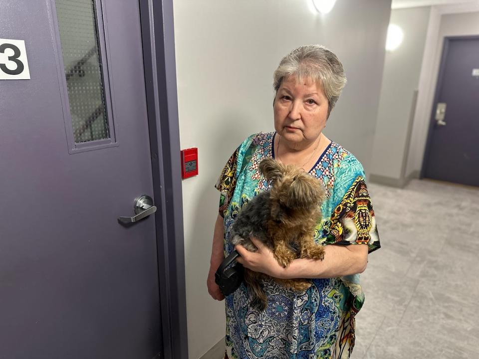 Natalija Spirina lives in a Sandy Hill apartment building where Mohamed deliberately set two fires in 2016. He was convicted for that in 2018.  (Guy Quenneville/CBC - image credit)