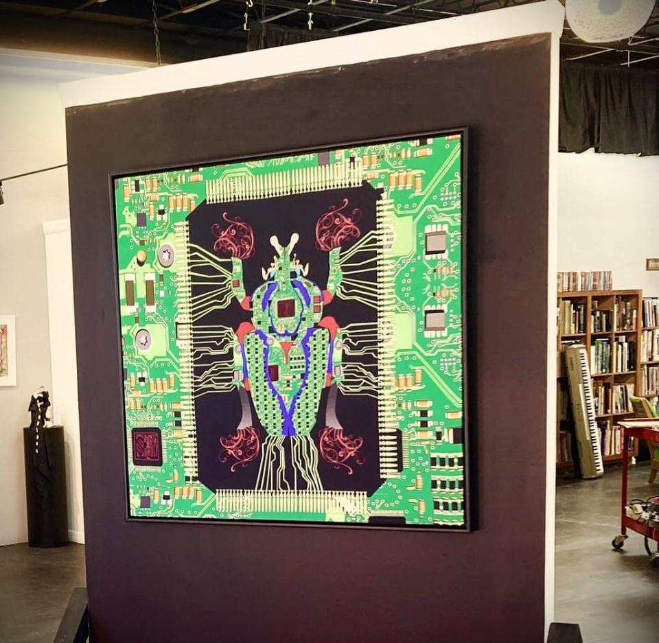 Stephen Shooster's "Shoosty Bugs" and a wide variety of textile art will be on display in "Fabric of Life" at the Leesburg Center for the Arts.
