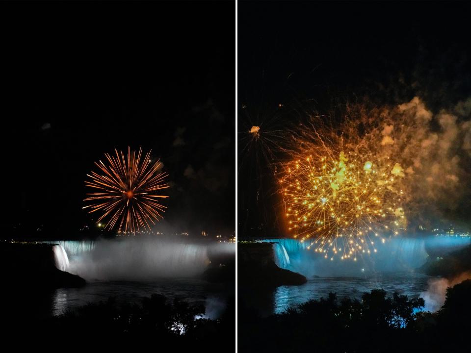 Fireworks at Niagara Falls