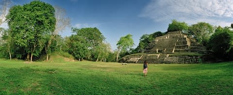 Lamanai, the Mayan ruins - Credit: getty
