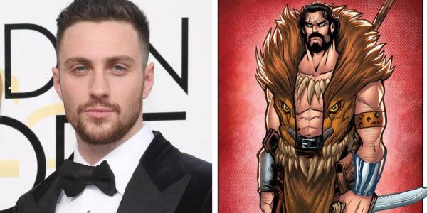 Aaron Taylor-Johnson luce espectacular en las primeras fotografías del set de Kraven, El Cazador