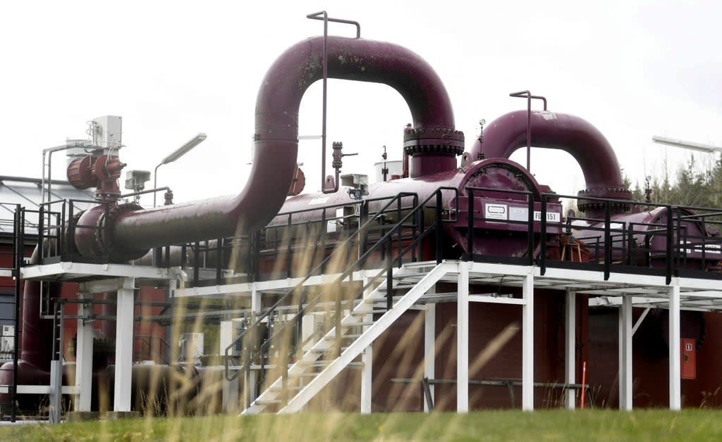 Pipes at the Gasum plant in Raikkola, Finland (Lehtikuva/AFP via Getty Images)