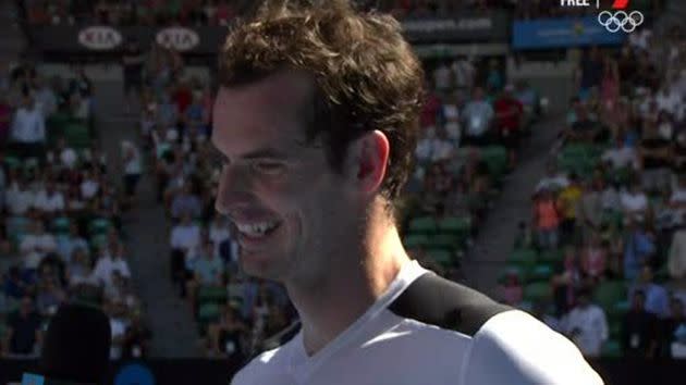 Murray during the interview. Image: Channel 7