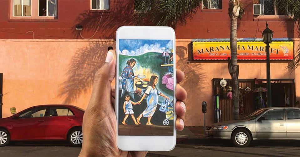 Snapchat Lens brings old mural back to life