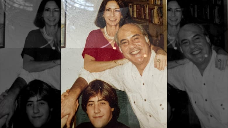 Young Andrew Zimmern with parents