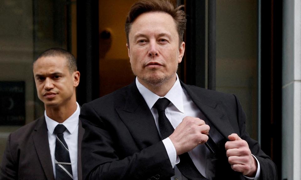 <span>‘What Elon most certainly does not have is unlimited time. Nor does he face any shortage of ideas and other places he can make an incredible difference in the world,’ the Tesla chair, Robyn Denholm wrote.</span><span>Photograph: Jonathan Ernst/Reuters</span>