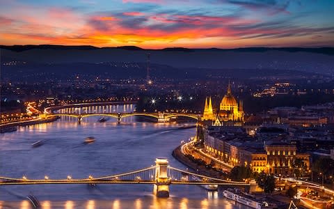 Budapest at night - Credit: GETTY