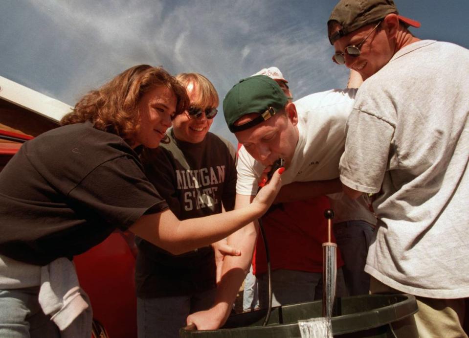 Keg stands might be an important element of some “ragers”.