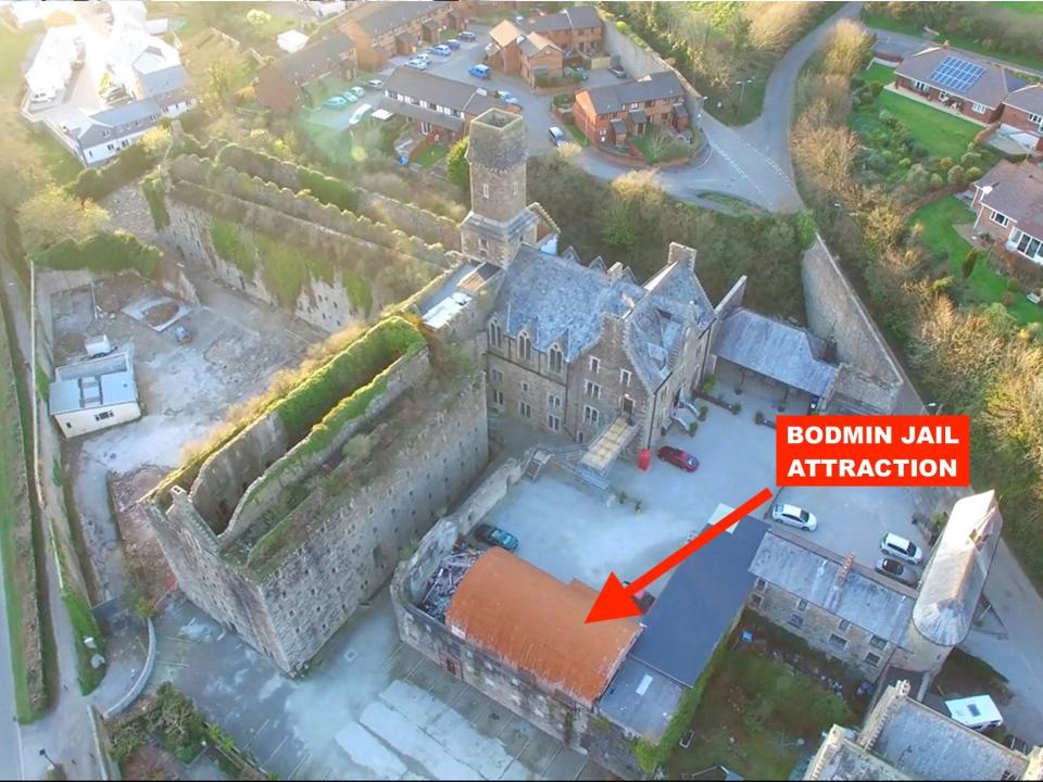 Bodmin Jail Hotel Aerial Skitch (Bodmin Jail Hotel Attraction)