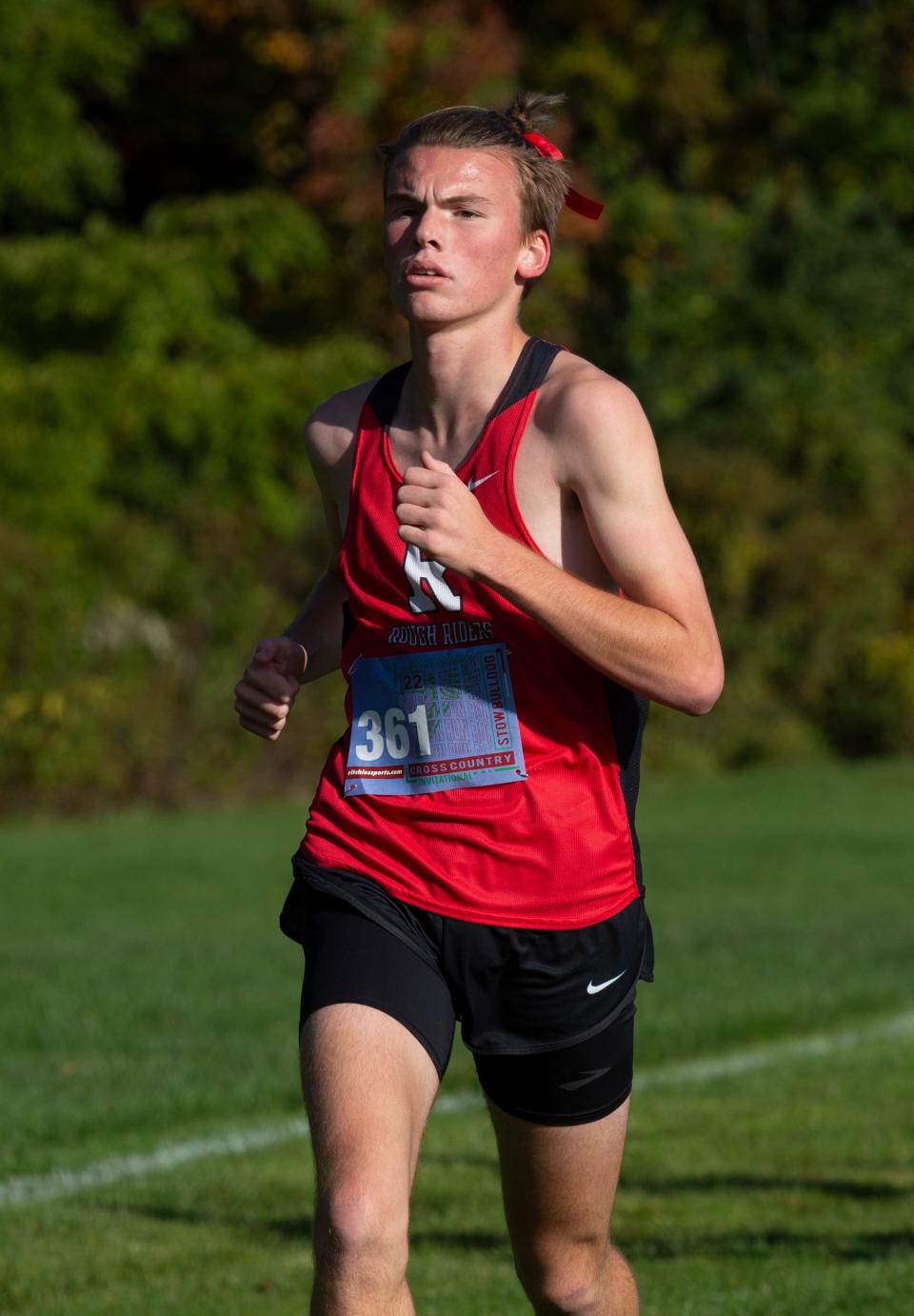 Dean Foster of Kent Roosevelt competes at the Stow Bulldog Invitational last Saturday.