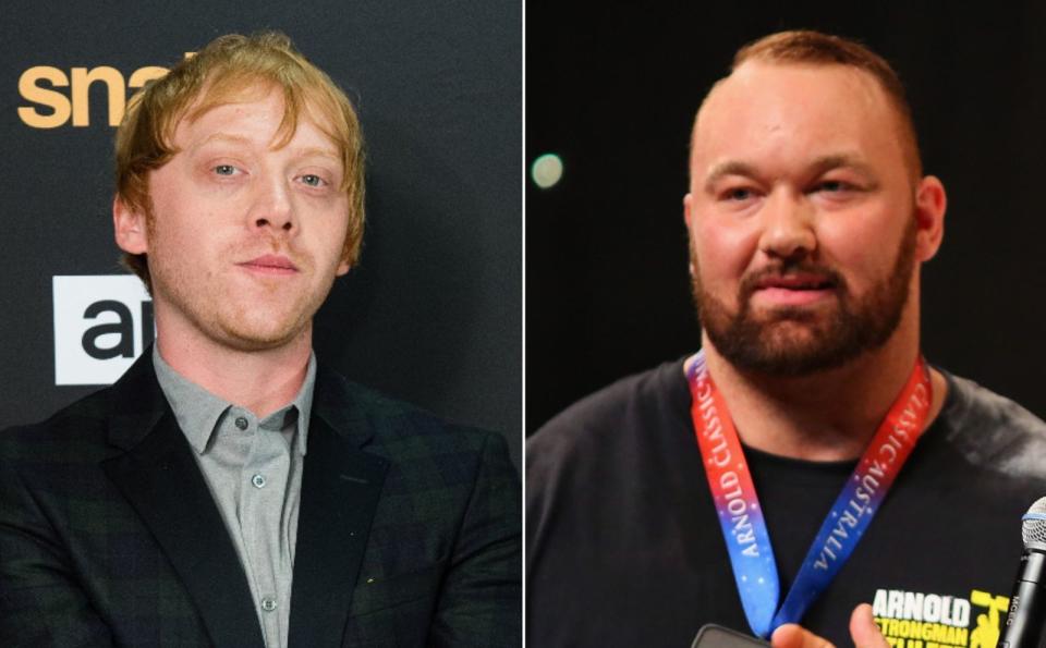 Rupert Grint und Hafthor Julius Björnsson