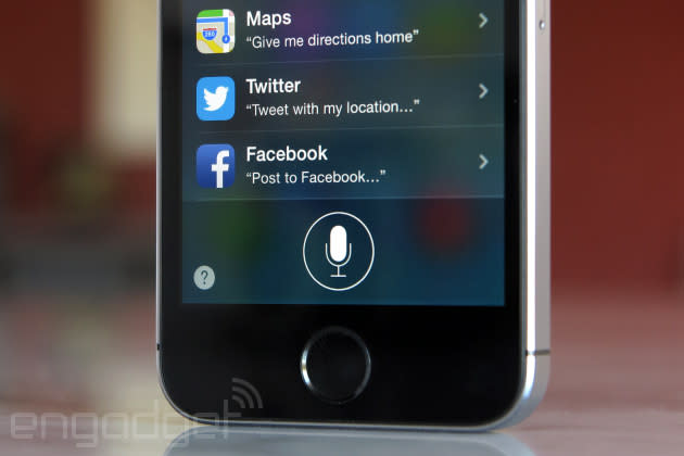 Siri on an iPhone 5s