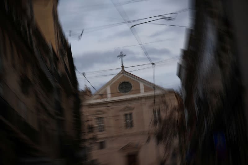 A church is seen on the day Portugal's commission investigating allegations of historical child sexual abuse by members of the Portuguese Catholic church will unveil its report, in Lisbon