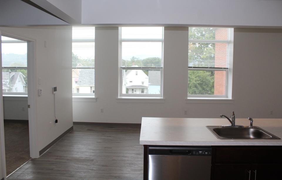 A look inside a rental unit at Bryant School Apartments on Terry Street in the City of Hornell, preparing to open to tenants in early October.