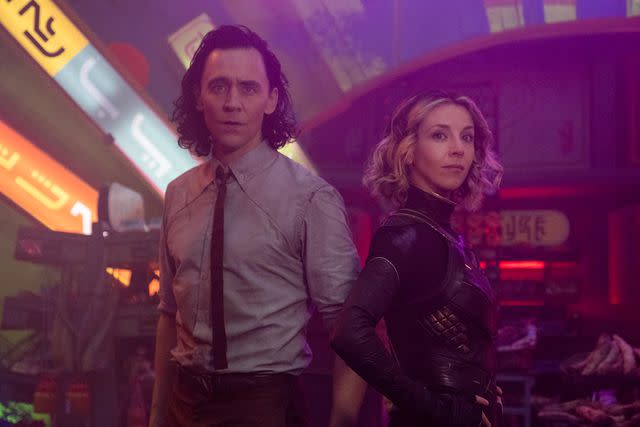 Marvel Studios Tom Hiddleston and Sophia Di Martino on 'Loki'