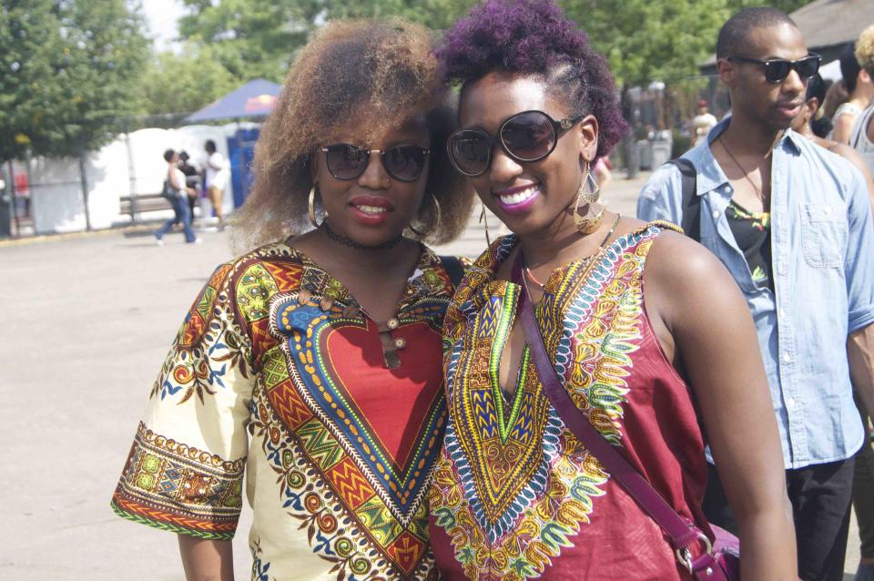 <p>AFROPUNK attendees</p>