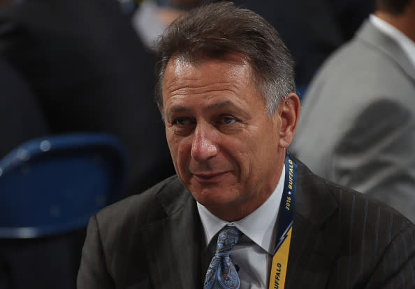 BUFFALO, NY - JUNE 25: General Manager Ken Holland of the Detroit Red Wings looks on during the 2016 NHL Draft at First Niagara Center on June 25, 2016 in Buffalo, New York. (Photo by Dave Sandford/NHLI via Getty Images)