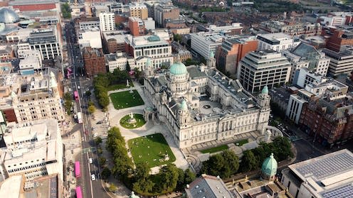 <span class="caption">Belfast City Hall, Northern Ireland.</span> <span class="attribution"><a class="link " href="https://www.shutterstock.com/image-photo/belfast-city-hall-co-antrim-northern-2040381179" rel="nofollow noopener" target="_blank" data-ylk="slk:Ballygally View Images | Shutterstock;elm:context_link;itc:0;sec:content-canvas">Ballygally View Images | Shutterstock</a></span>