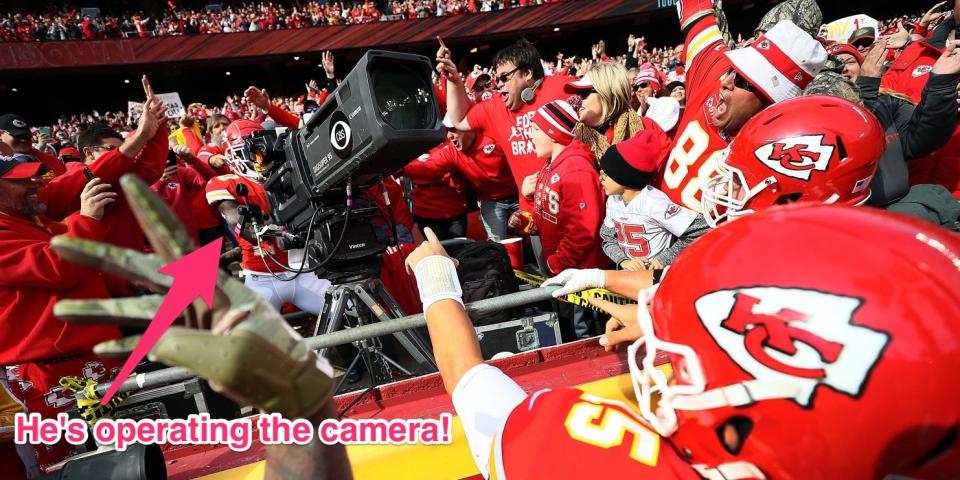 Tyreek Hill camera