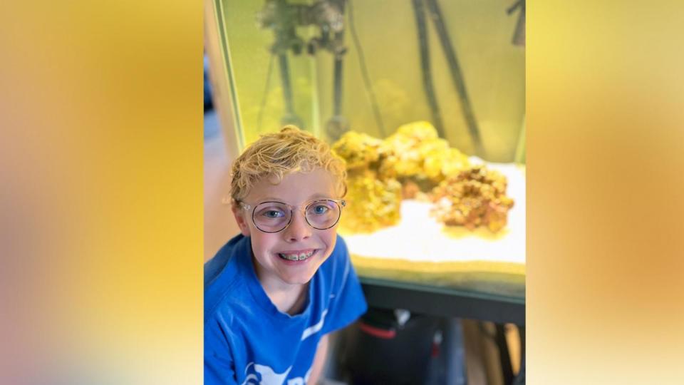 PHOTO: Cal, 9, and his pet octopus is seen here in an undated file photo. (Courtesy Clifford Family)