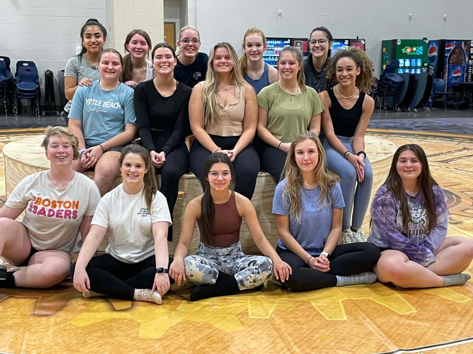 The Hardin Valley Academy Varsity Winter Guard are ready for competition Jan. 23, 2023.