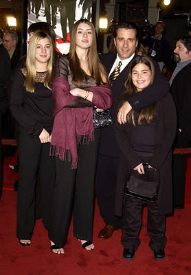 Andy Garcia and family at the Westwood premiere of Warner Brothers' Ocean's Eleven