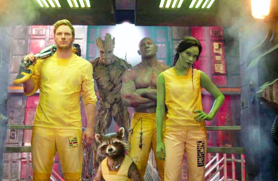 The Guardians of the Galaxy Assemble during a prison break in "Guardians of the Galaxy"