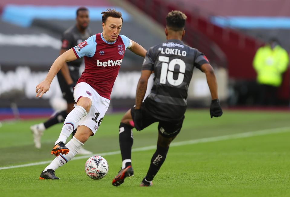 Mark Noble led the Hammers by example on SaturdayGetty Images