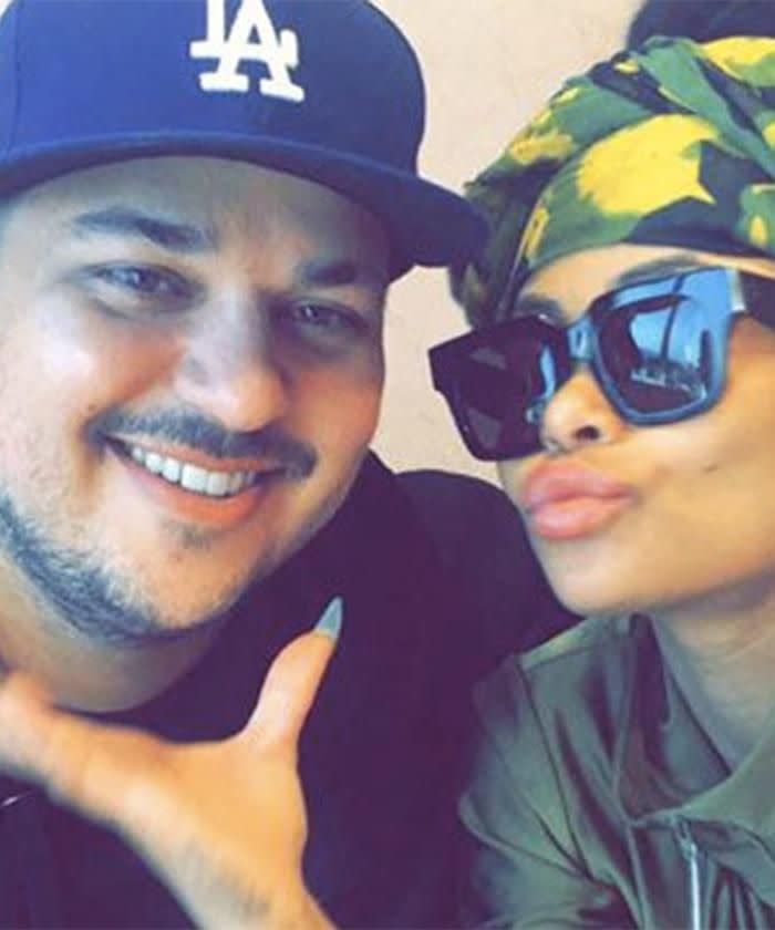 Rob Kardashian and Blac Chyna. Photo: Instagram