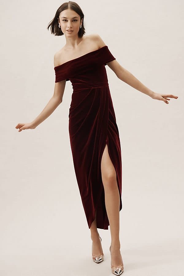 <strong>Sizes</strong>: 0 to 16<br /><a href="https://www.anthropologie.com/shop/edison-velvet-dress?category=wedding-guest-dresses&amp;color=061" target="_blank" rel="noopener noreferrer">Get it at Anthropologie</a>, $220.&nbsp;