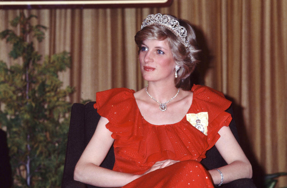 Princess Diana on the royal tour of Australia, in 1983 (Rex)